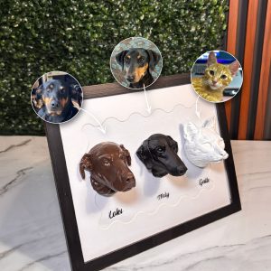 Retratos de mascotas en impresión 3D